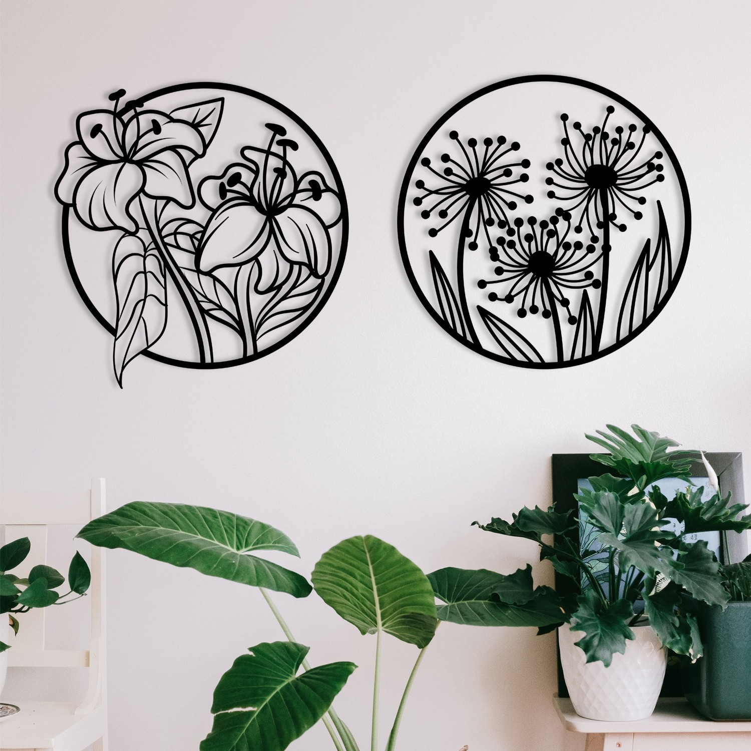 Wallity Mucbir декорација за dzид, 100x50 см, 1,2 мм, црна