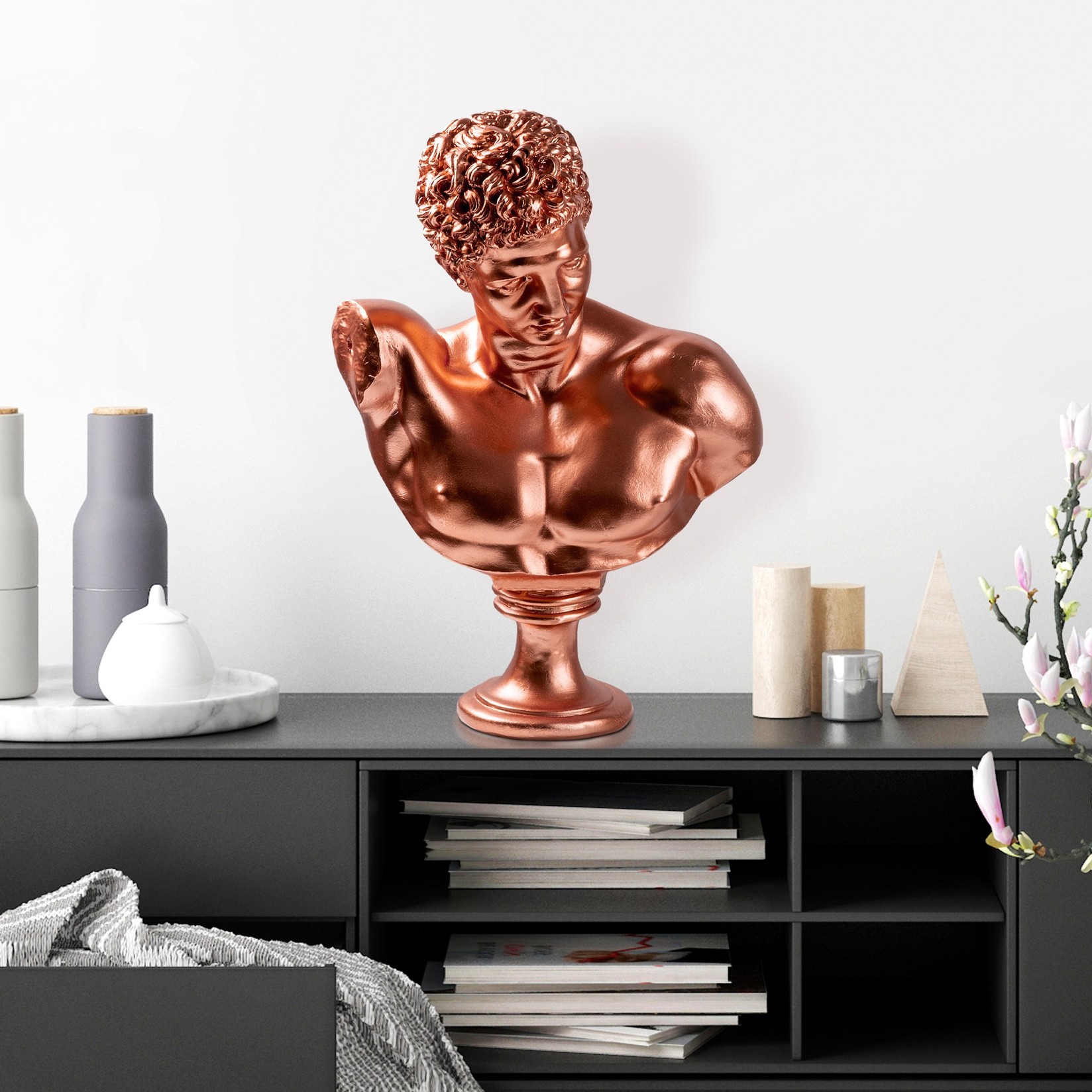 Aberto Design Декоративна фигура Yak-042, 34x50x24 cm