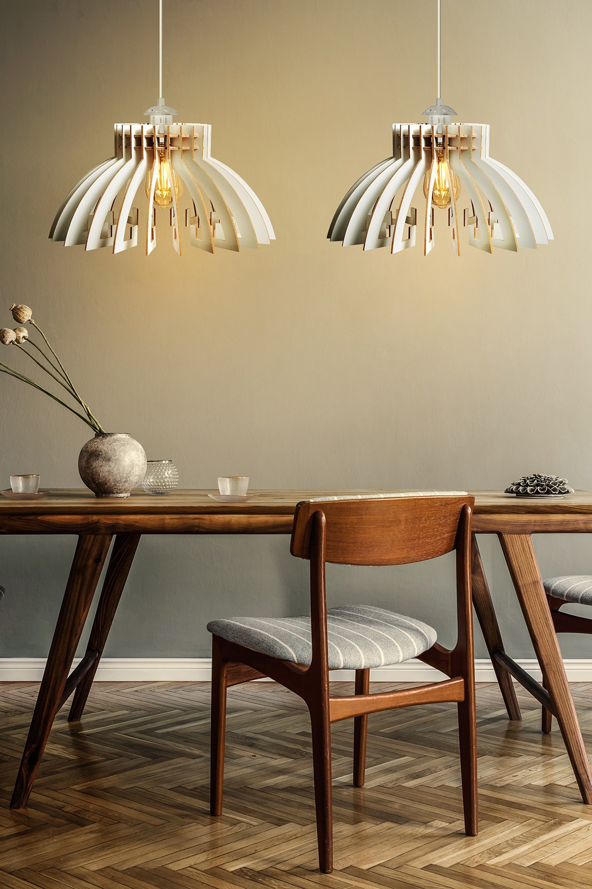 Opviq Luster 166, 55 см, E27, бела