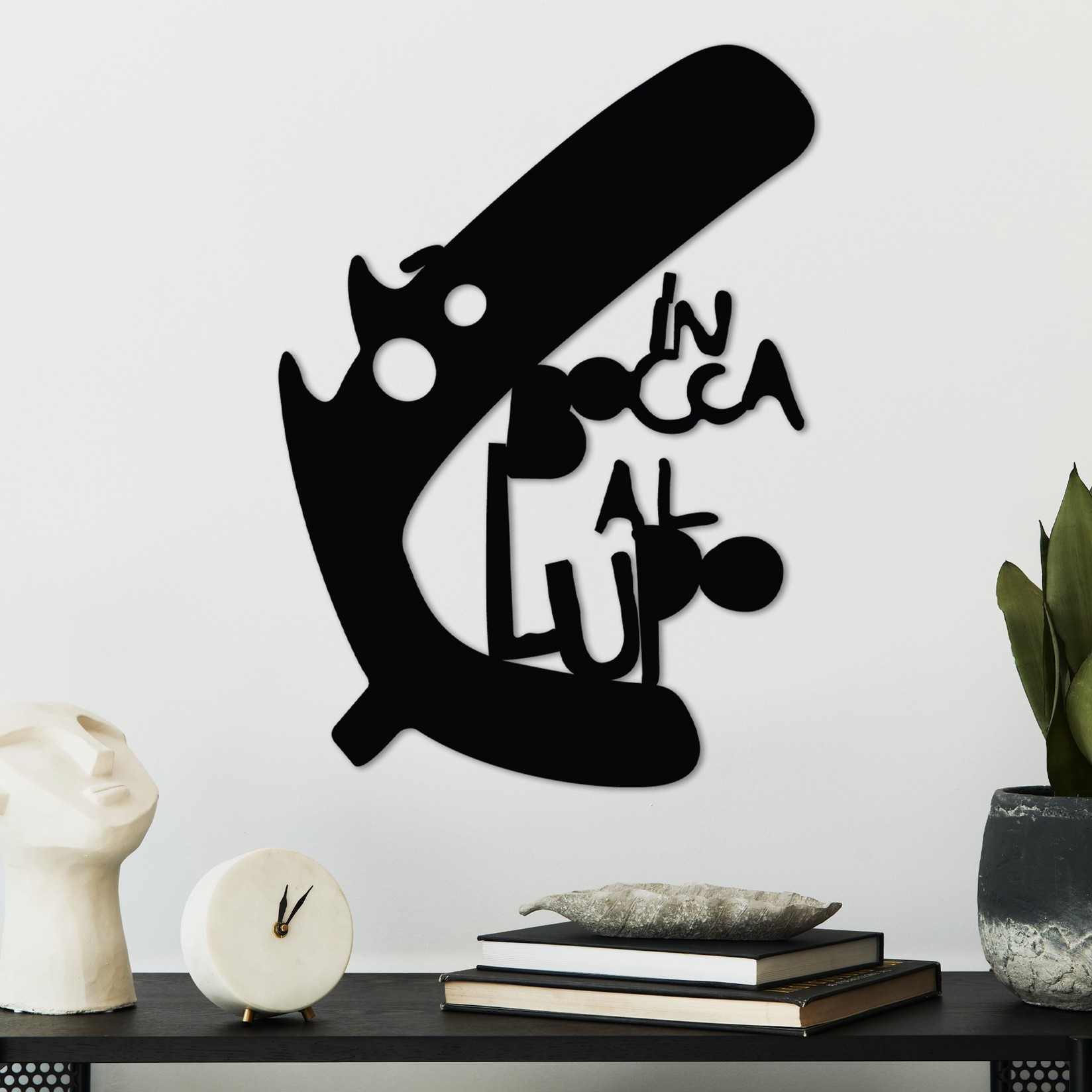 Wallity декорација за dzид Lupo 3, 40x56 см, 1,5 мм, црна