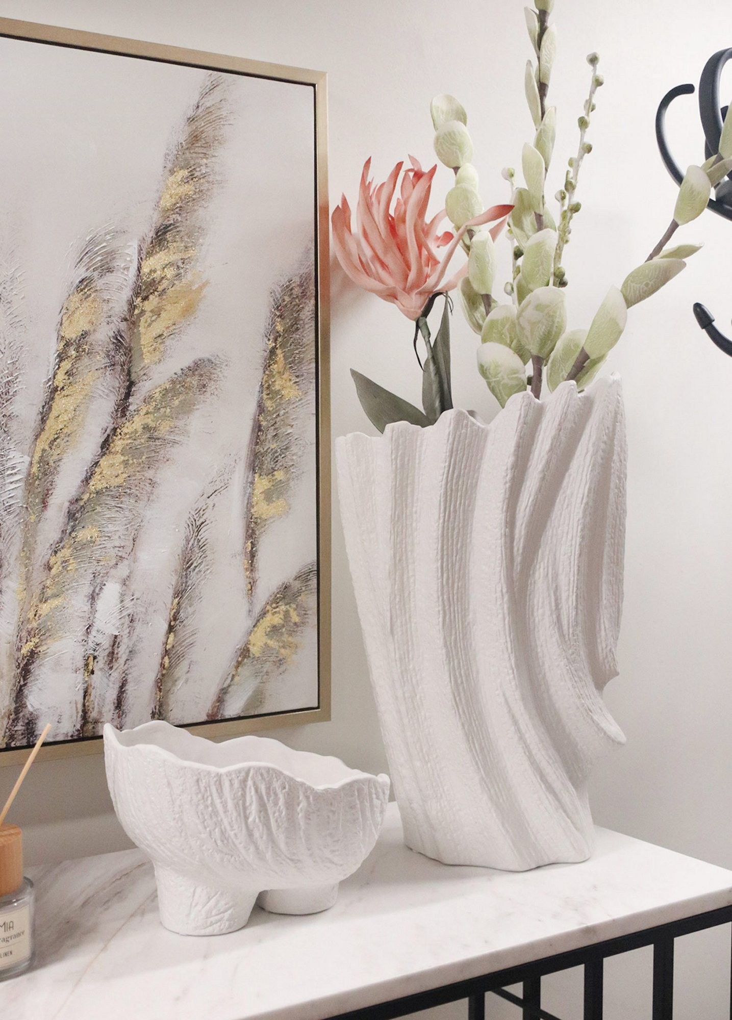 Aberto Design Vase LCA0004, 28x20x48 cm, црна