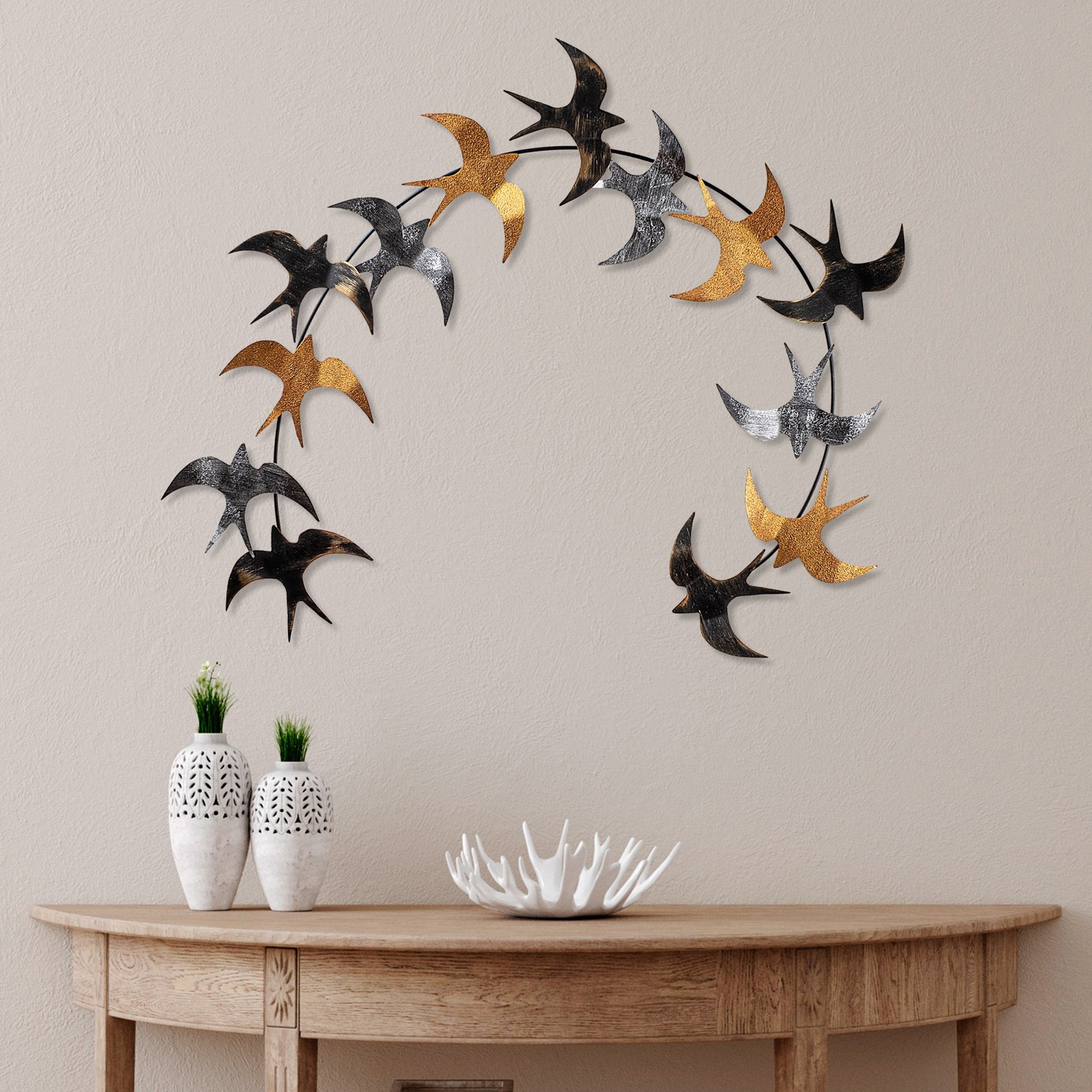 Wallity декорација за dzид Arc Flock 3, 90x82x7 см, 1,5 мм, шарена