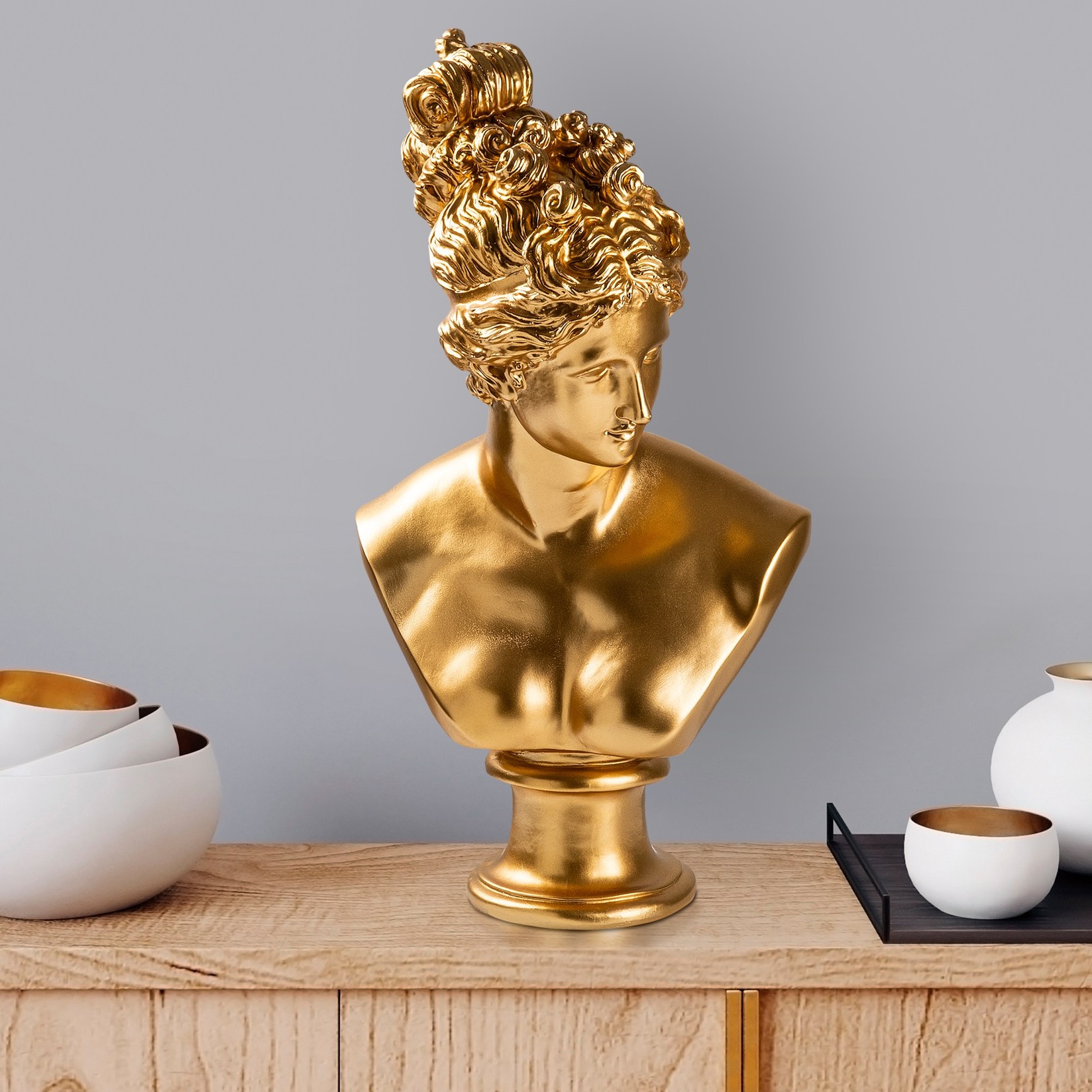 Aberto Design Декоративна фигура Yak-037-C, 30x35x23 cm