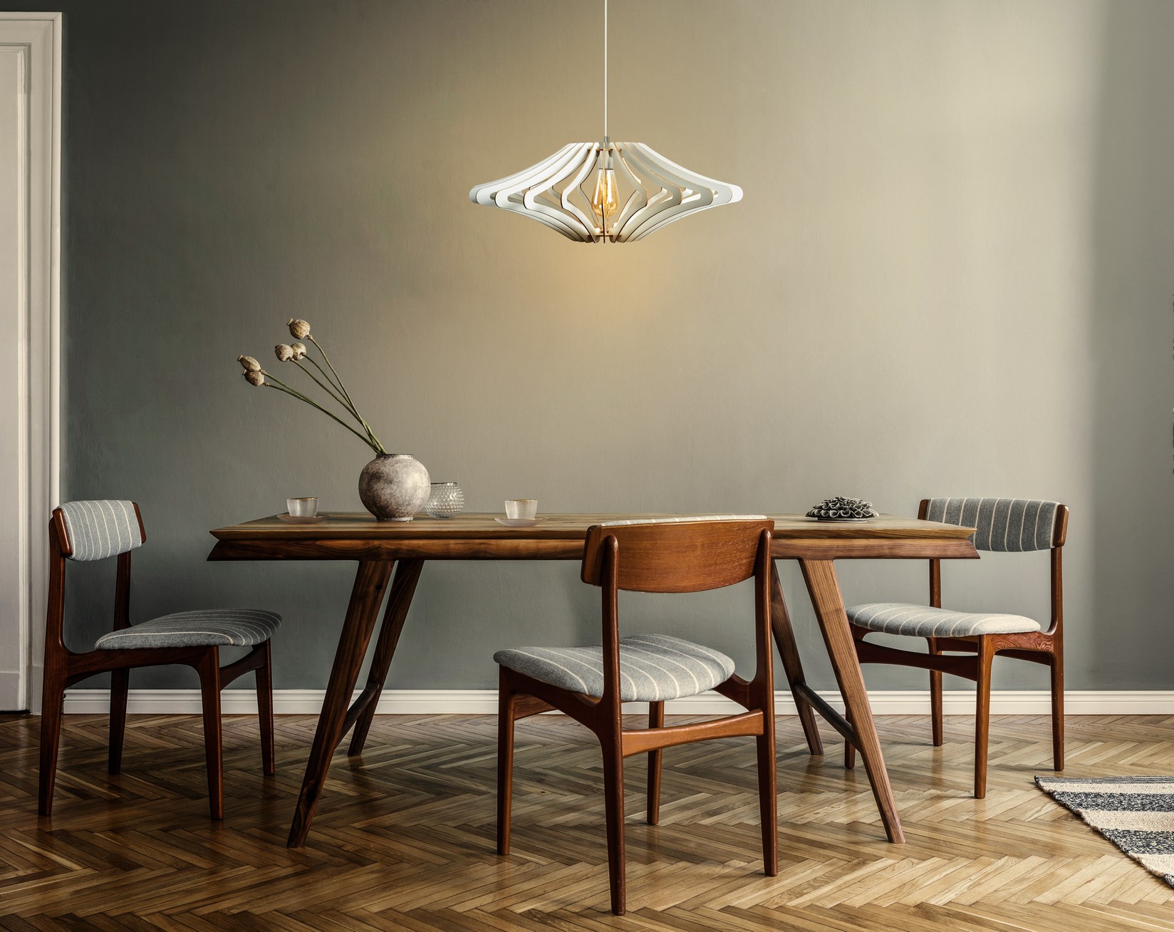 Opviq Luster 172-T, 55 см, E27, бела