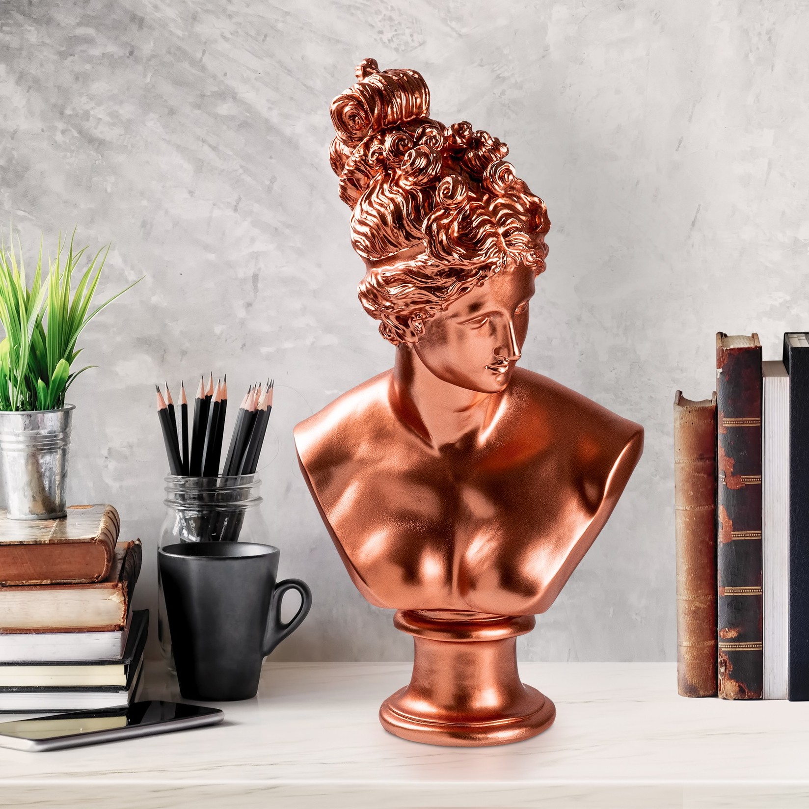 Aberto Design Декоративна фигура Yak-037, 30x35x23 cm