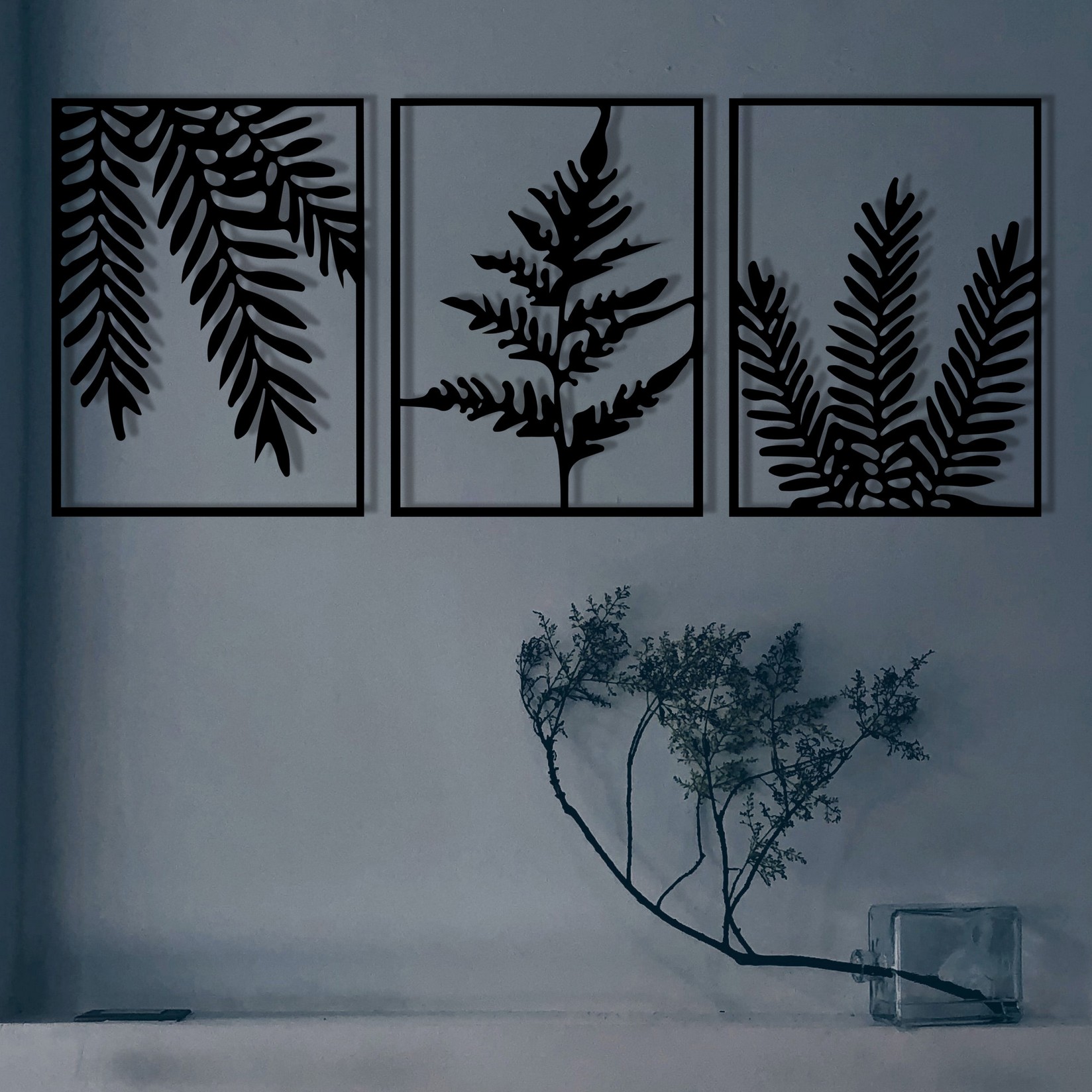 Wallity декорација за dzид Yakomoz, 118x50 см, 1.2 мм, црна