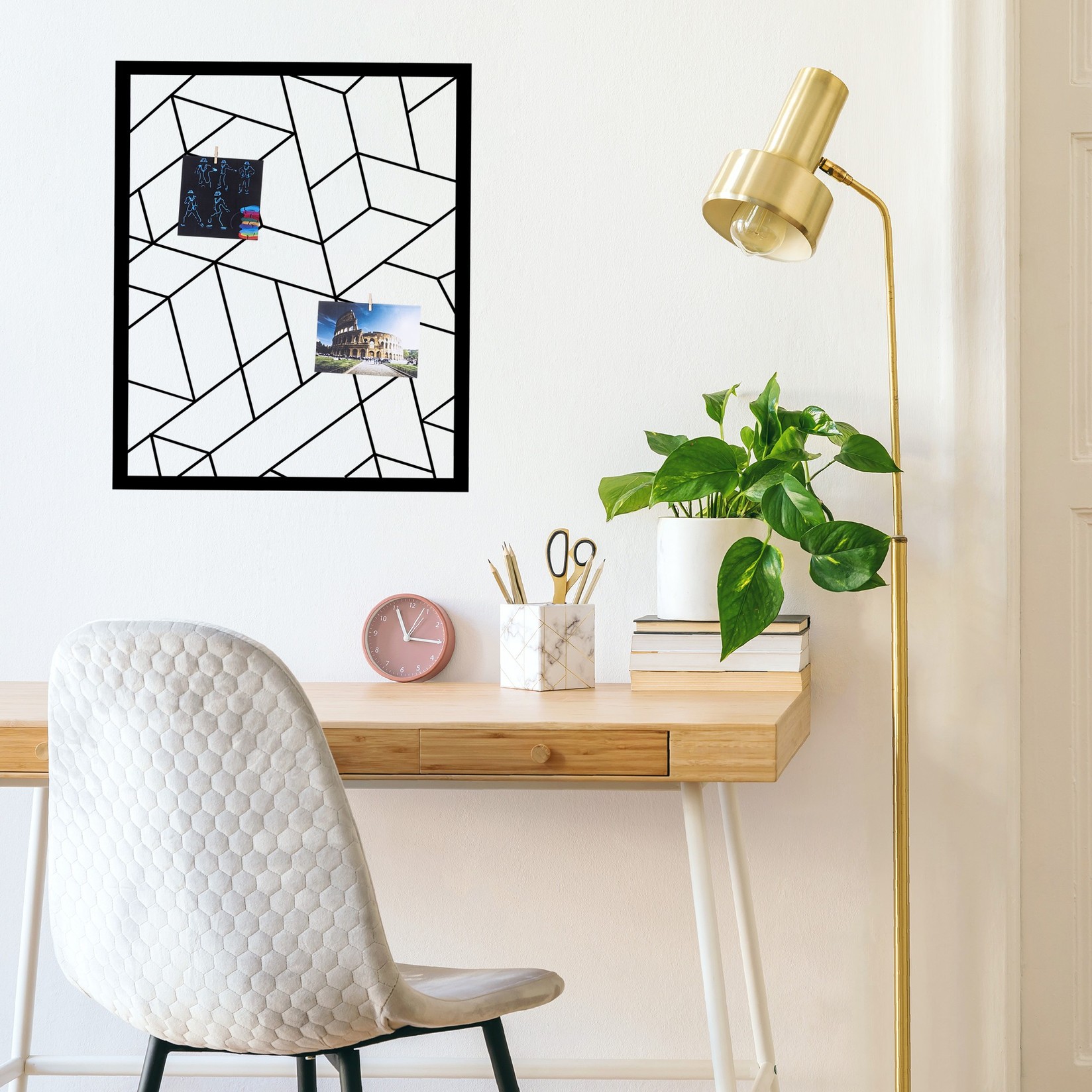 Wallity декорација за dzид Moodboard 2, 50x60 см, црна