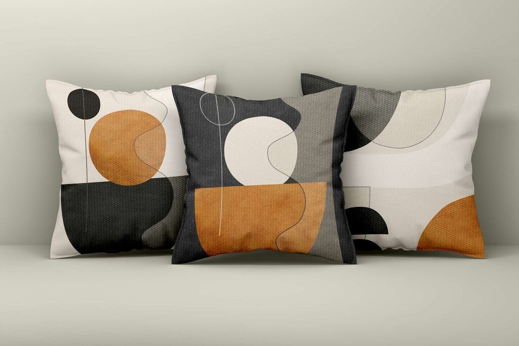 Комплет декоративни навлаки за перници Aberto Design Asr_plw25-22, 43x43 см, 3 парчиња, шарени