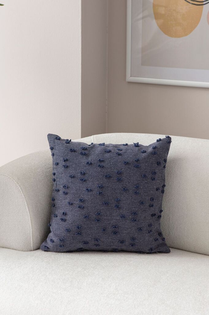 Аберто Дизајн Декоративна перница Тафет, 43x43 см, Сина