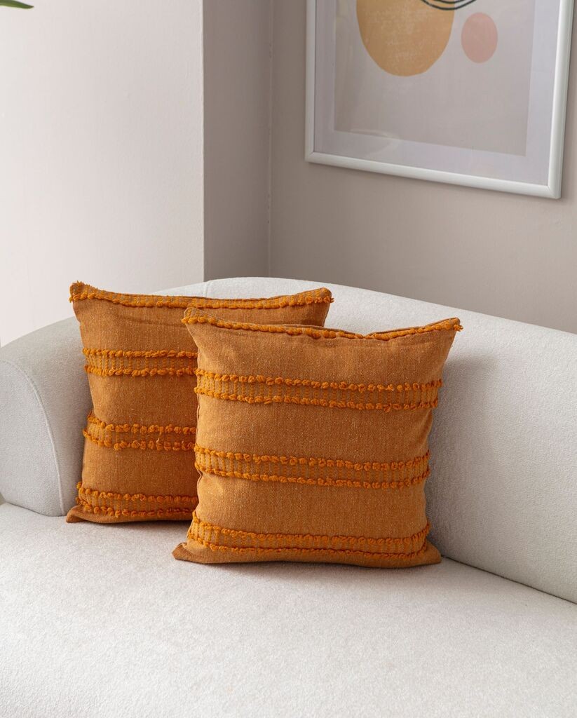 Комплет декоративни навлаки за перници Aberto Design, 43x43 см, 2 парчиња, портокалова