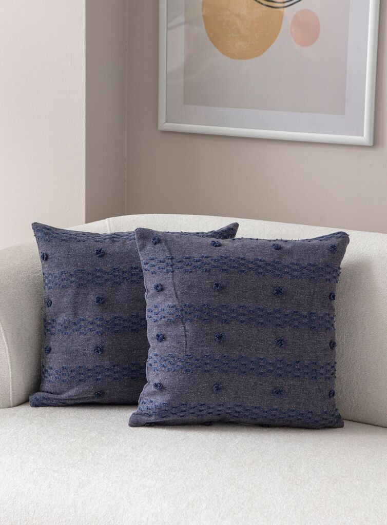 Комплет декоративни навлаки за перници Aberto Design, 43x43 см, 2 парчиња, сина