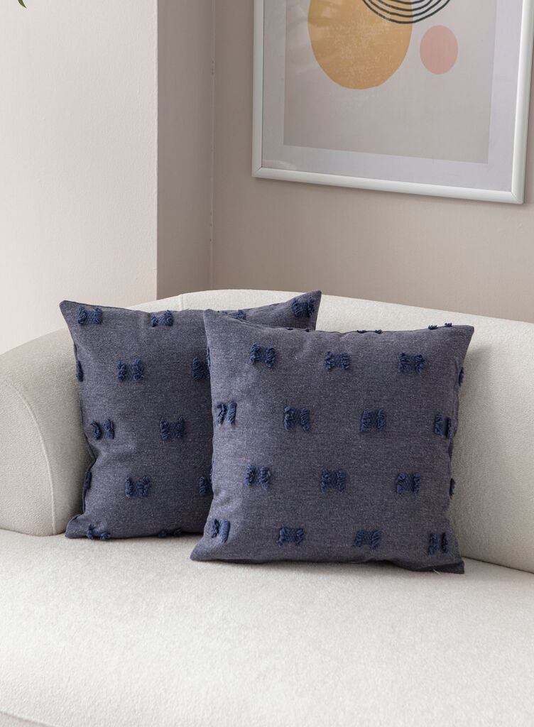 Комплет декоративни навлаки за перници Aberto Design, 43x43 см, 2 парчиња, сина