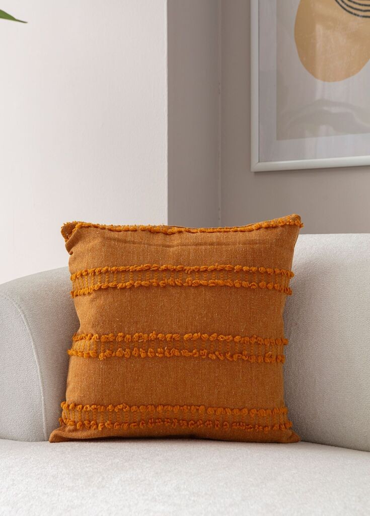 Декоративна навлака за перница „Аберто Дизајн", 43x43 см, портокалова