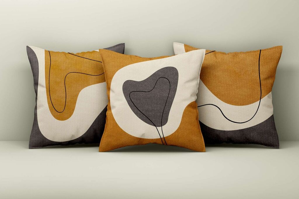 Комплет декоративни навлаки за перници Aberto Design Asr_plw25-33, 43x43 см, 3 парчиња, шарени