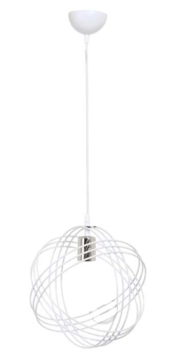 Alfa Electric Единечен висечки лустер Е27 Бел-жичан