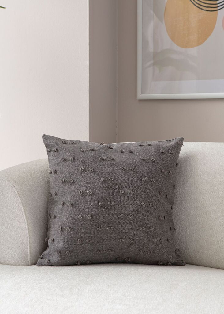 Декоративна навлака за перница „Аберто Дизајн", 43x43 см, сива