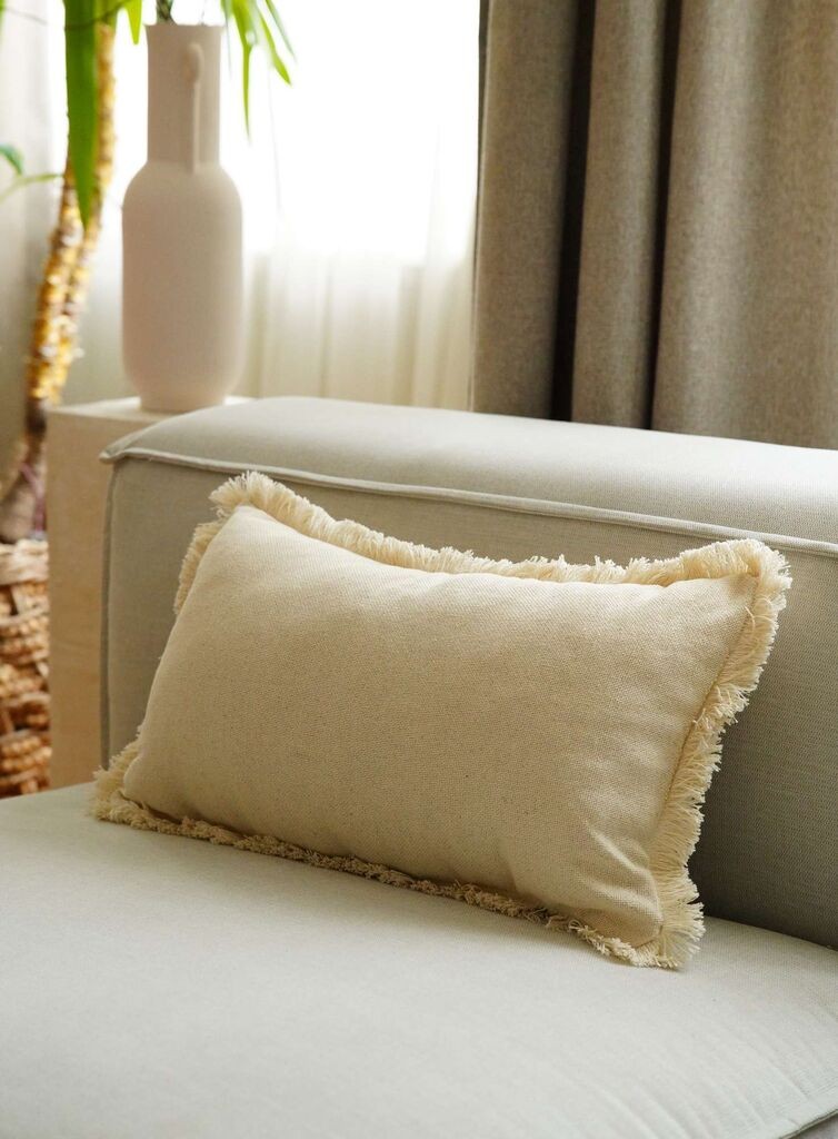 Декоративна навлака за перница Aberto Design KET006, 30x50 см, беж