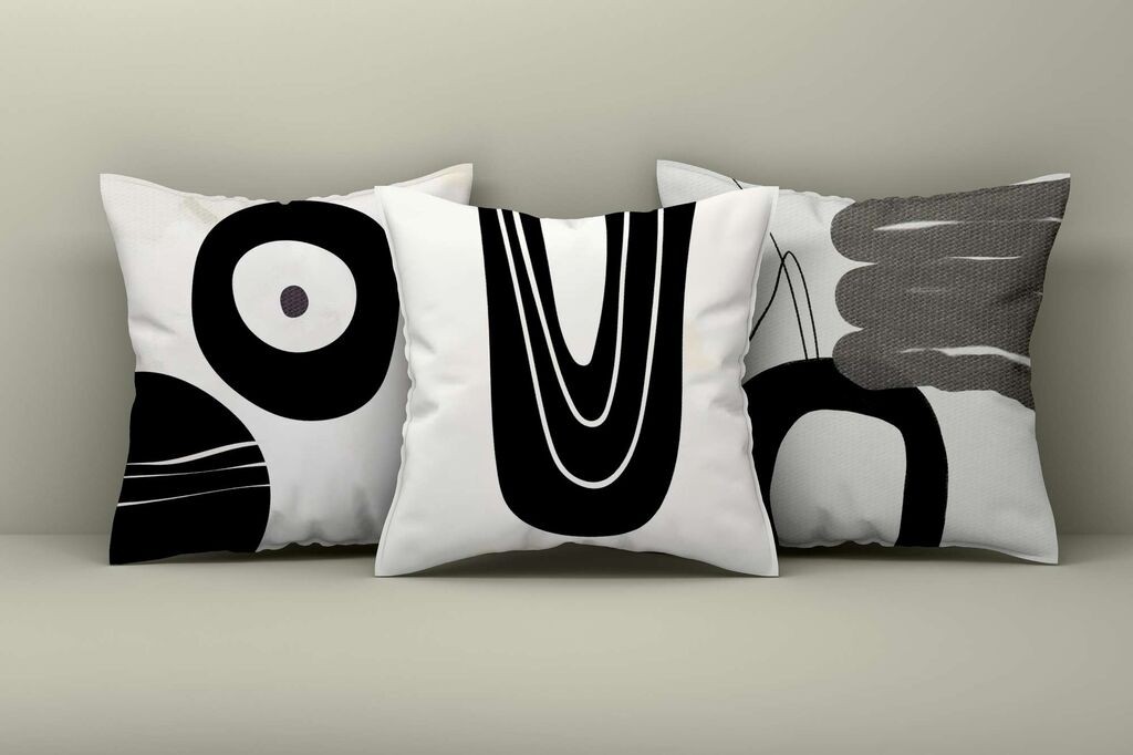 Комплет декоративни навлаки за перници Aberto Design Asr_plw25-47, 43x43 см, 3 парчиња, шарени