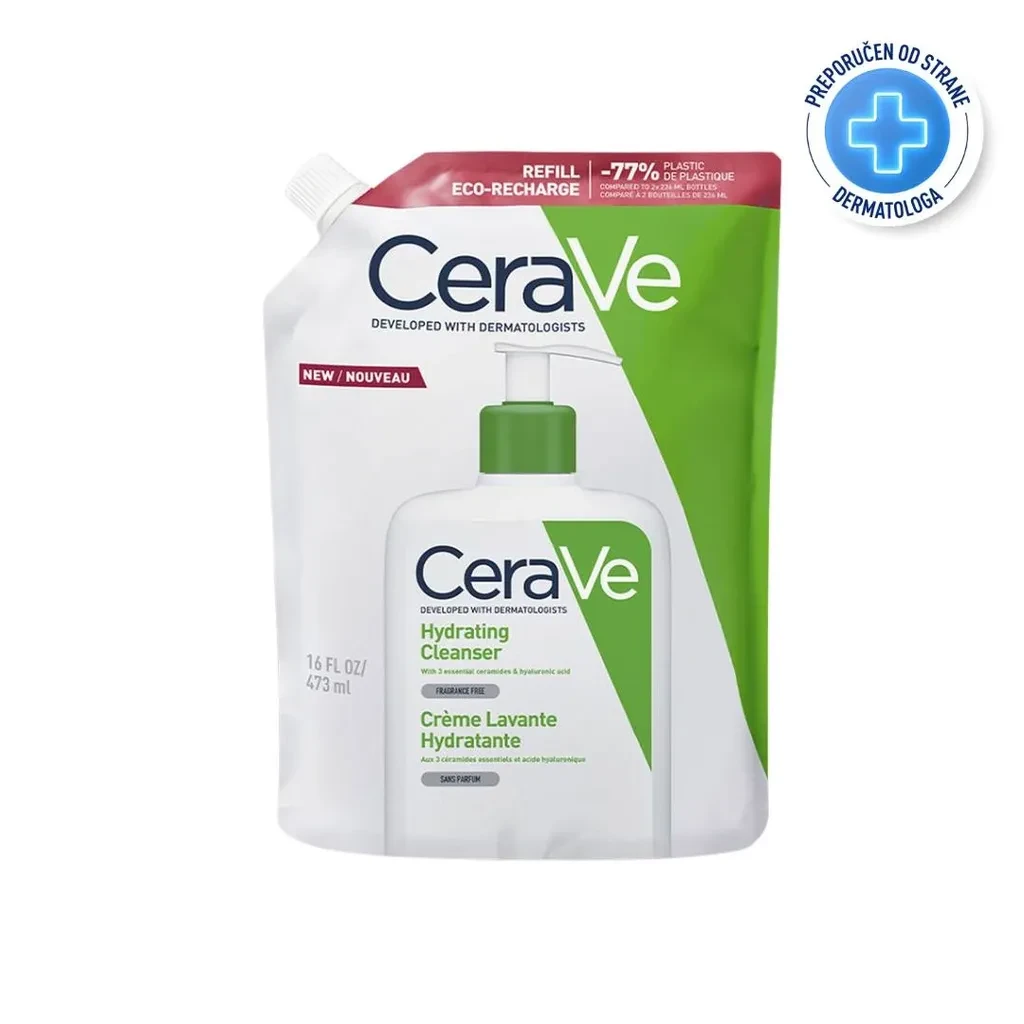 CeraVe Хидратантна емулзија за миење и капење, 473 мл