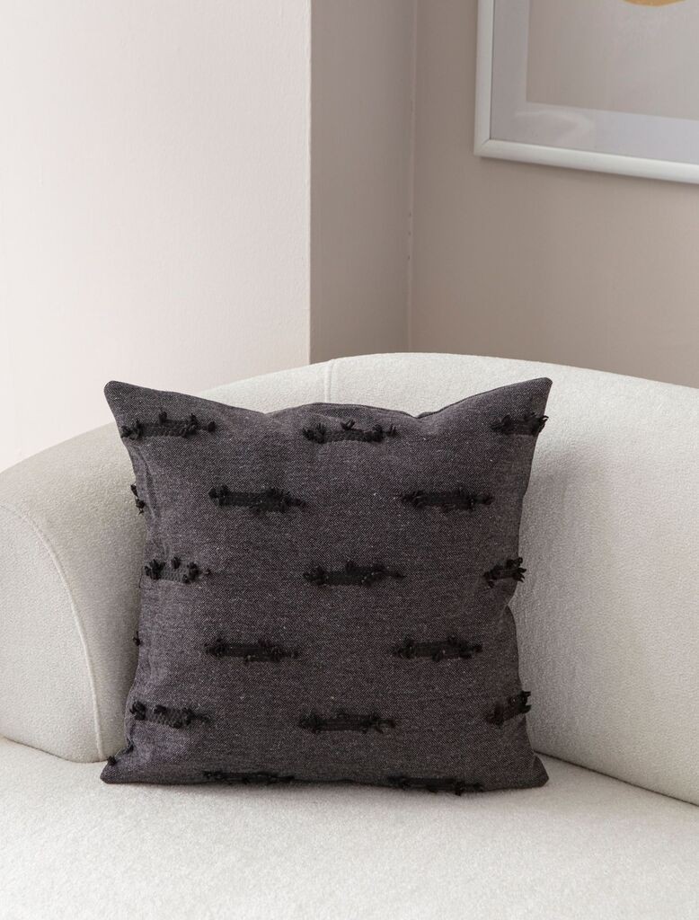 Декоративна навлака за перница „Аберто Дизајн", 43x43 см, црна