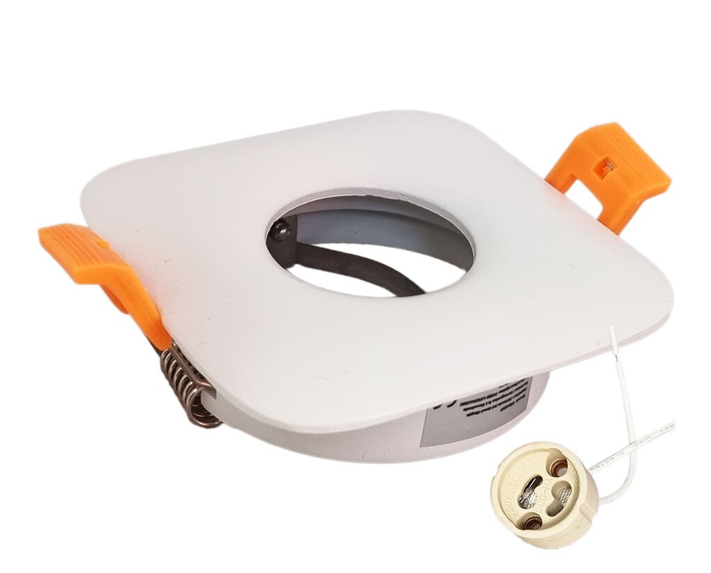 OnLight Вградно тело коцка GU10 бело OL205429