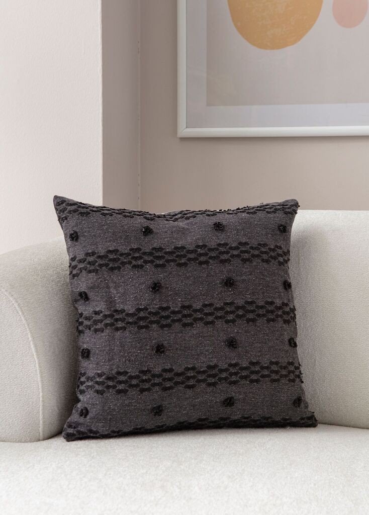 Декоративна навлака за перница „Аберто Дизајн", 43x43 см, црна