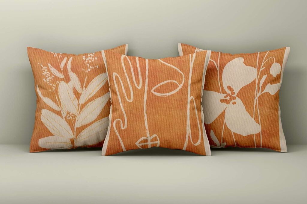 Комплет декоративни навлаки за перници Aberto Design Asr_plw25-37, 43x43 см, 3 парчиња, шарени