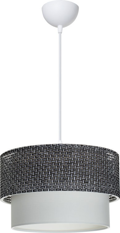 Alfa Electric Единечен висечки лустер Е27- бел со сиво