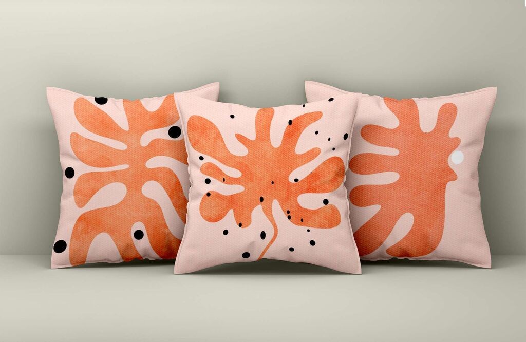 Комплет декоративни навлаки за перници Aberto Design Asr_plw25-1, 43x43 см, 3 парчиња, шарени