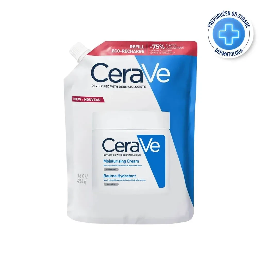 CeraVe хидратантен крем за лице и тело, 454 г