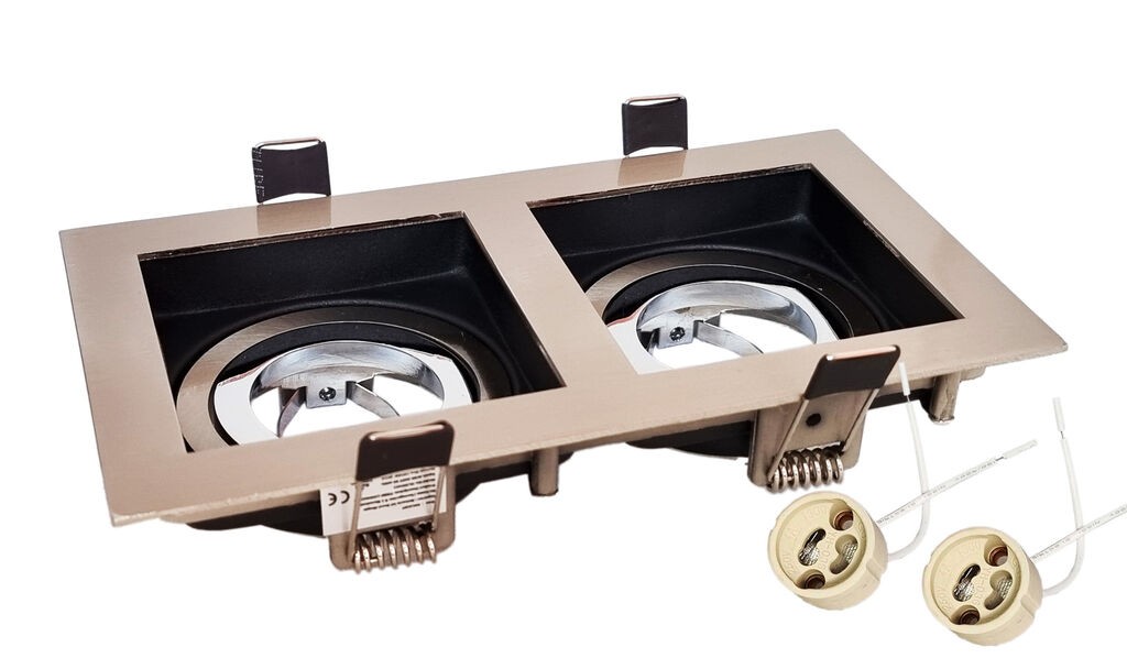 OnLight Вградно тело коцка GU10 хром OL205421