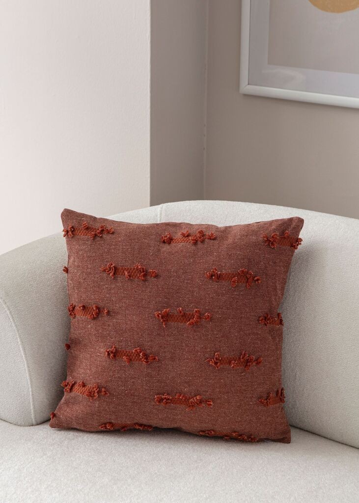 Аберто Дизајн Декоративна навлака за перница Тафет, 43x43 см, Теракота