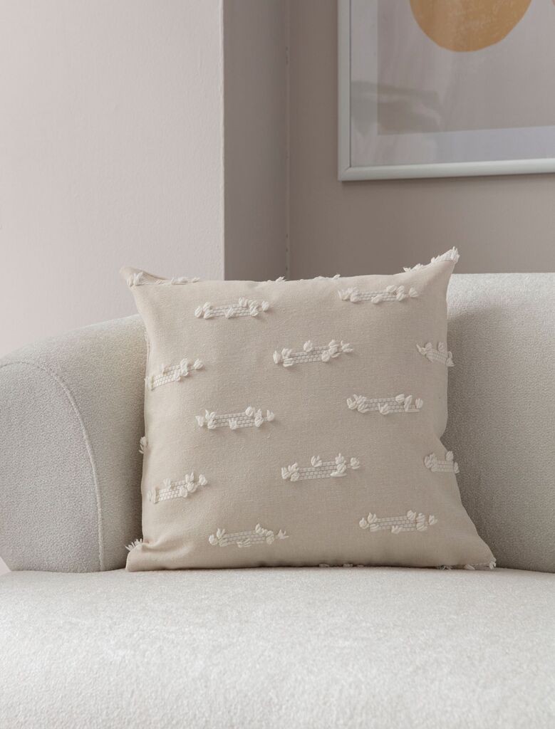 Декоративна навлака за перница „Аберто Дизајн", 43x43 см, крем