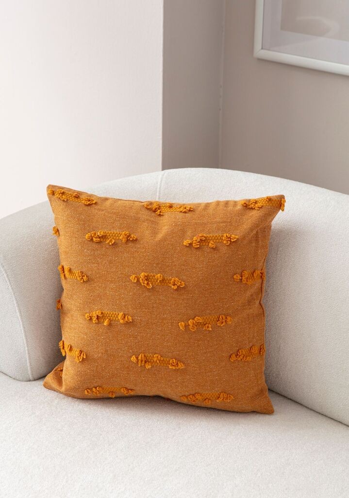 Декоративна навлака за перница „Аберто Дизајн", 43x43 см, портокалова