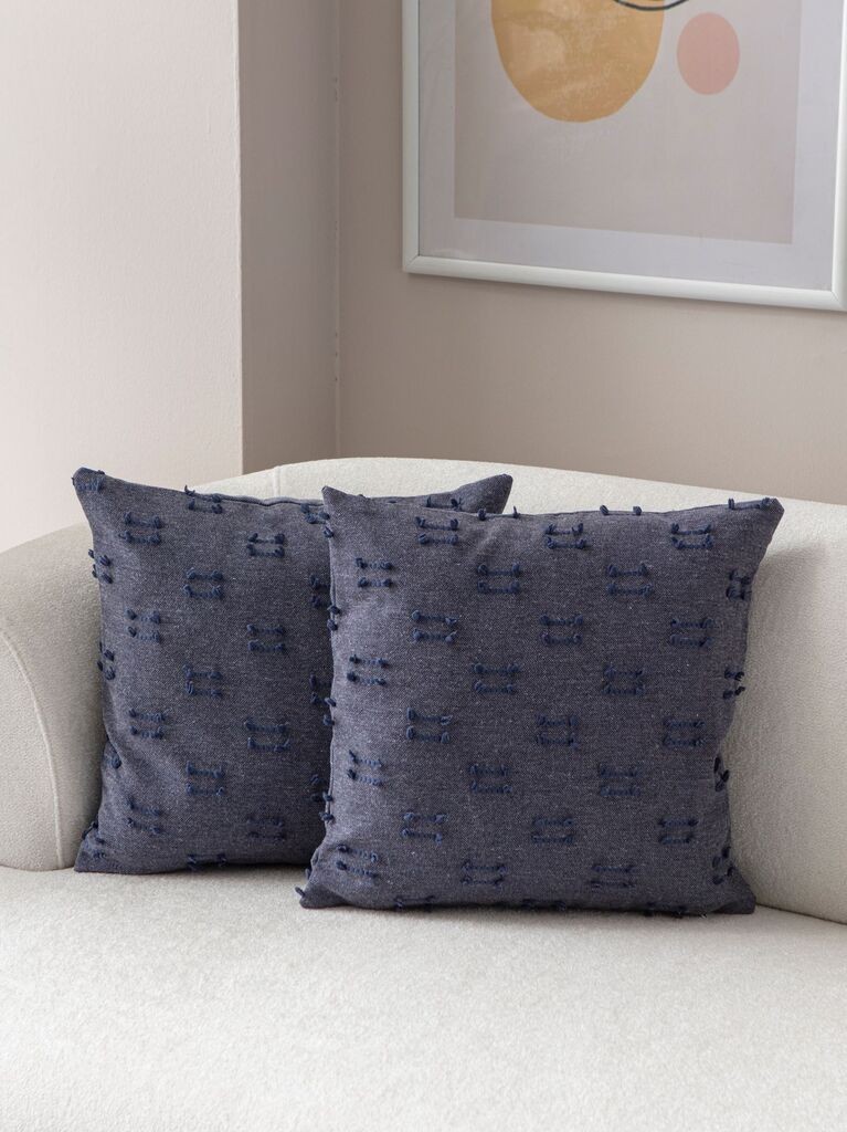 Комплет декоративни навлаки за перници Aberto Design, 43x43 см, 2 парчиња, сина