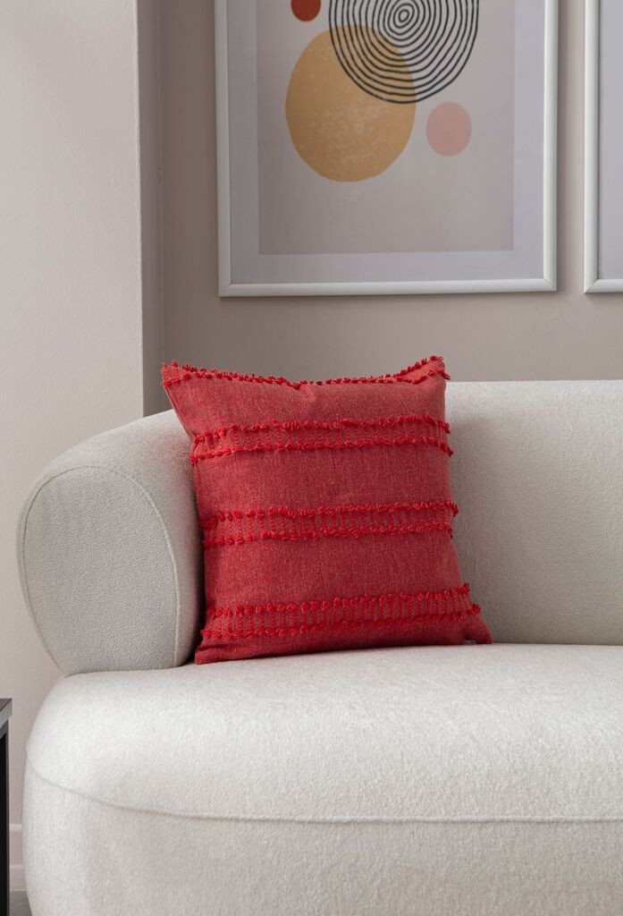 Декоративна навлака за перница „Аберто Дизајн", 43x43 см, црвена