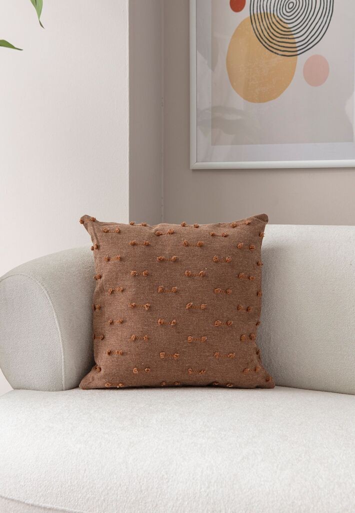 Декоративна навлака за перница „Аберто Дизајн", 43x43 см, кафеава