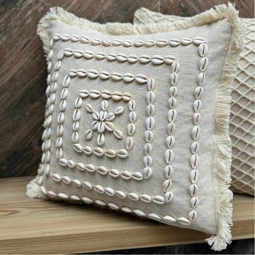 Декоративна навлака за перница Aberto Design Den002, 43x43 см, беж