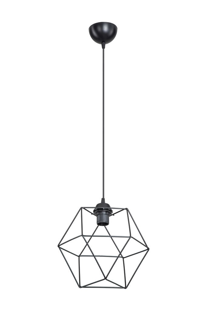 Alfa Electric Единечен висечки лустер Е27 црн- жичан