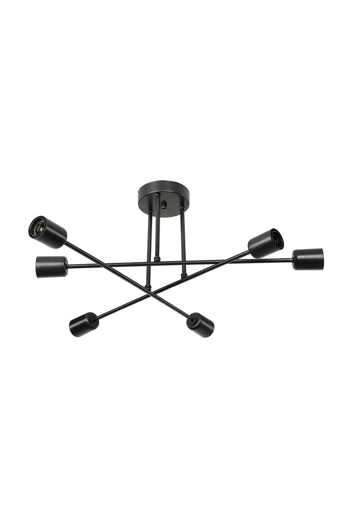 Alfa Electric Висечки лустер  6x Е27- црн