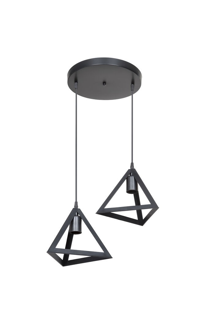 Alfa Electric Висечки лустер 2x Е27- црн, триаголник