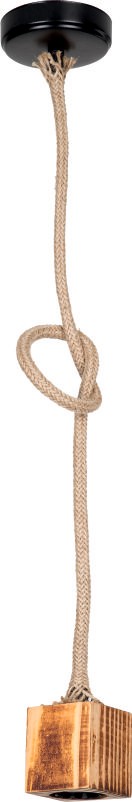 Alfa Electric Единечна фасонка висечка Е27 - бакар и јаже