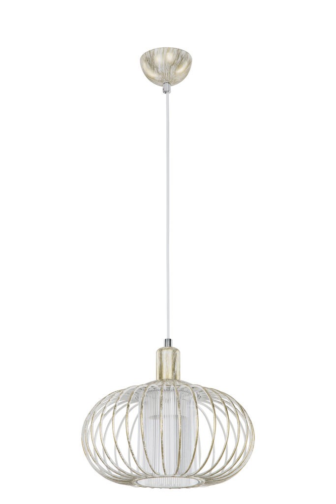 Alfa Electric Единечен висечки лустер Е27 бел- жичан