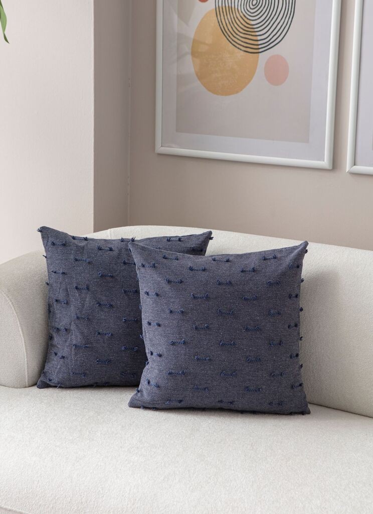 Комплет декоративни навлаки за перници Aberto Design, 43x43 см, 2 парчиња, сина