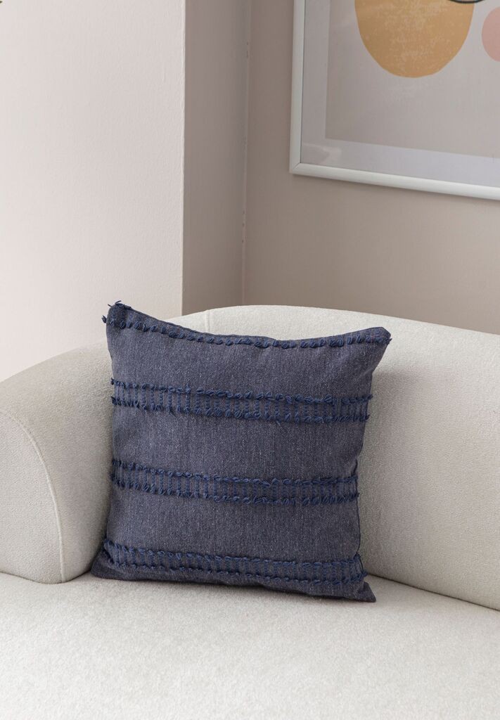 Аберто Дизајн Декоративна перница Тафет, 43x43 см, Сина