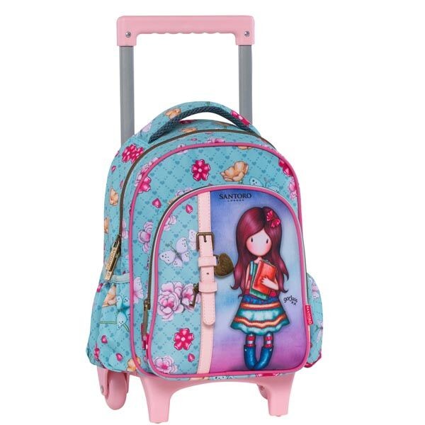Ранец Мал На Тркала Santoro – 2 Прегради, 2 Странични Џеба, Полиестер 600D, Лого Santoro, Чичек Лента, Сина