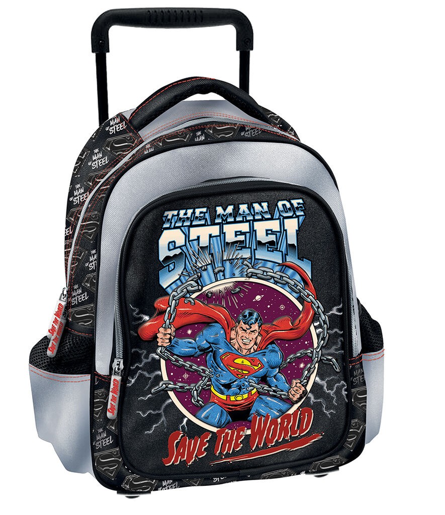 Ранец За Предшколска Возраст – 2 Прегради, 2 Странични Џеба, Полиестер 600D, Гумен Повлекувач, Црвена