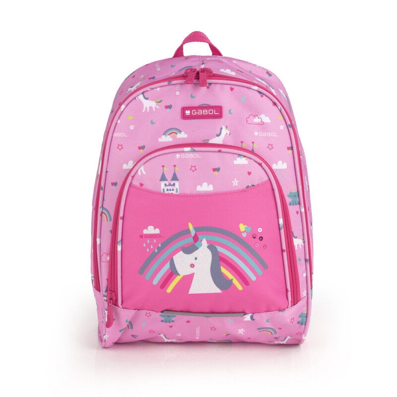 Ранец Предучилиштен Rainbow – Компактен, Лесен, Прилагоден Заден Дел, Водоотпорен, Розова