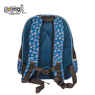 Предучилиштен Премиум Ранец Фудбал – Прилагодливи Ремени, Појачан Грб, Со ПВЦ Обработка, Со 2 Странични Џебови, Црн