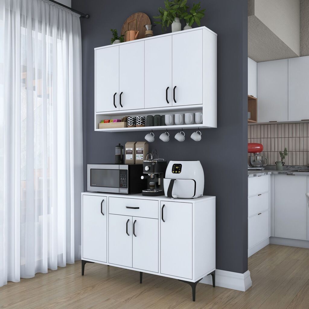 Кујнска полица Hanah Home JE205-3824, 120x160,4x40 см, бела